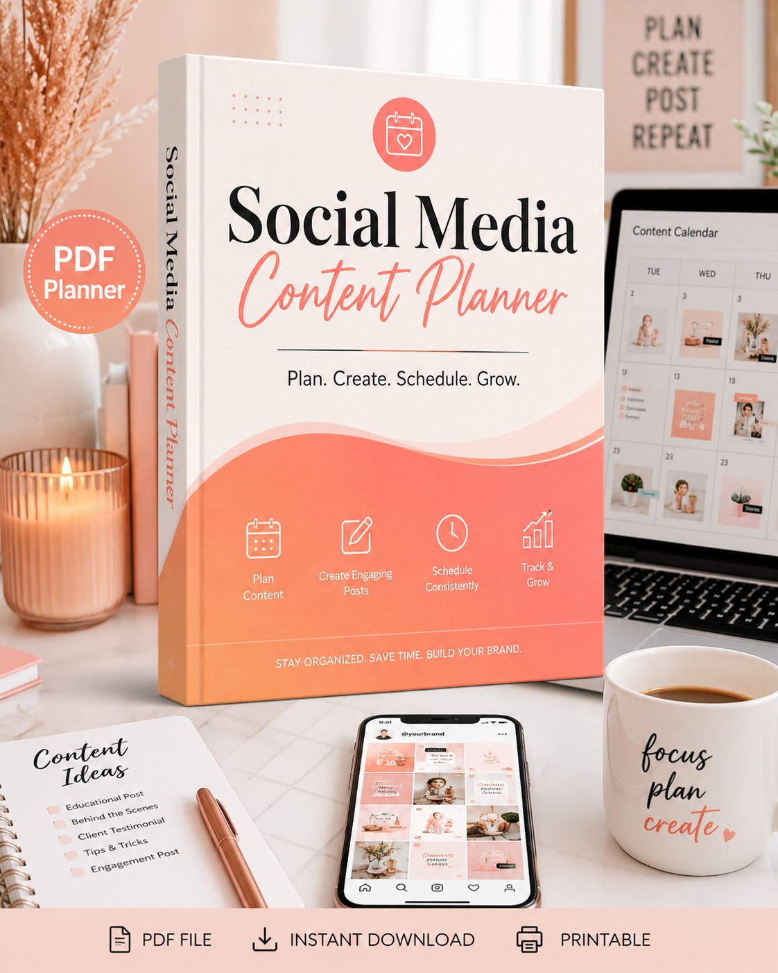 Social Media Content Planner PDF